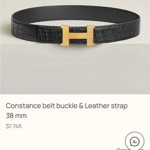 Hermes | Accessories | Hermes Large H Belt Black And Gold  display picture 1